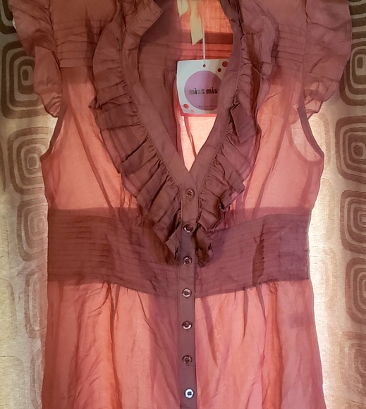 Miss Miss by Valentina - Pink/Mauve Top - Picture 7 of 12